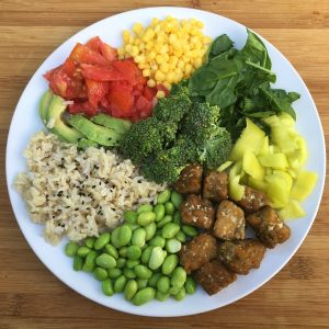 Plant protein plate