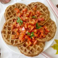 Apple cinnamon waffles