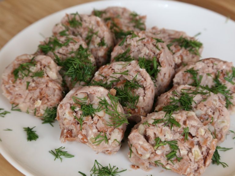 Bean walnut pate rolls