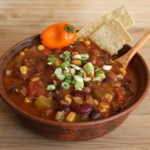 Big batch vegan chili