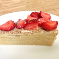 Gluten free coconut crepe cake