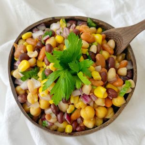 Legume medley salad