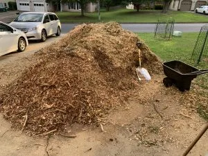 Organic wood chip mulch 2