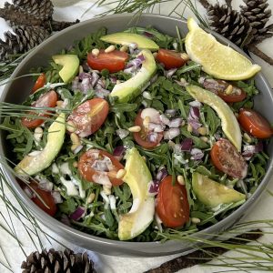 Pine nut arugula salad