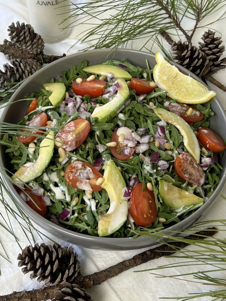 Pine nut arugula salad