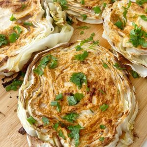 Roasted cabbage steaks