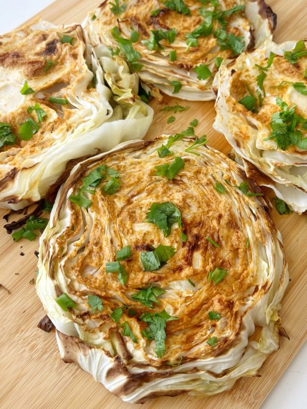 Roasted cabbage steaks