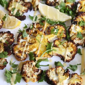 Roasted cauliflower steaks