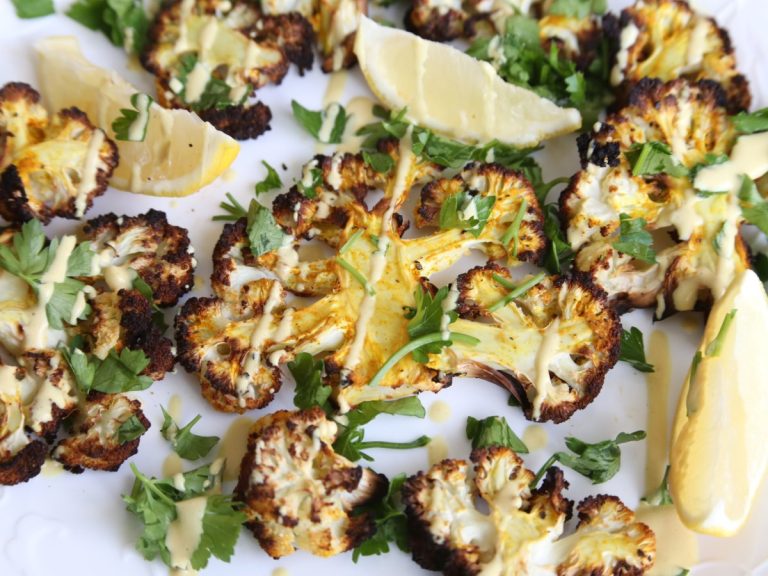 Roasted cauliflower steaks