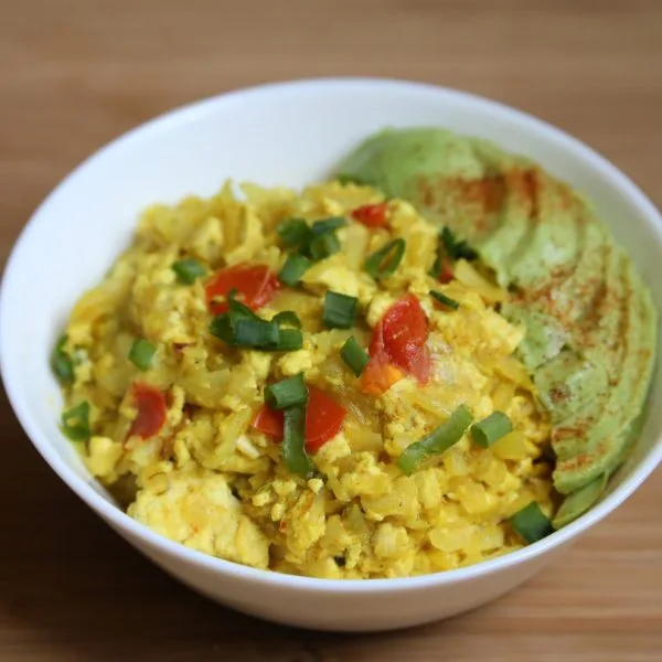 Tofu hash brown scramble