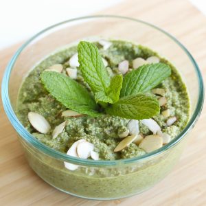 Vegan basil almond pesto