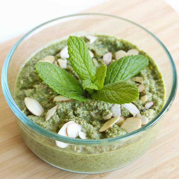 Vegan basil almond pesto