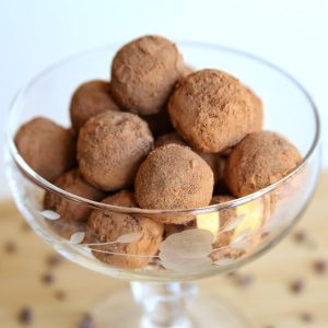 Vegan chocolate truffles