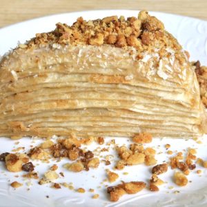 Vegan napoleon cake walnuts