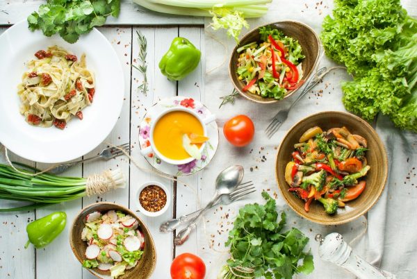 Various healthy dishes; credit: victoria shes, unsplash