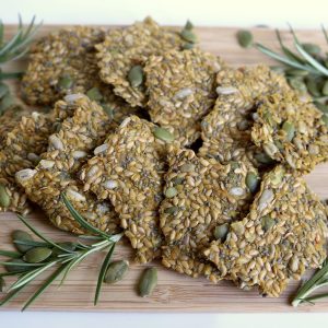 Gluten free seed crackers