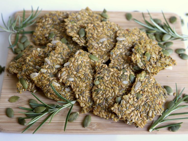 Gluten free seed crackers