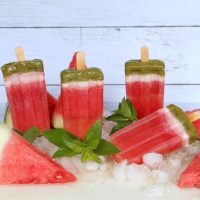 Watermelon popsicles